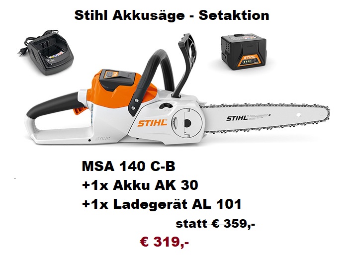 Stihl MSA 140 C-B - Stadler - Land - Forst - Gartentechnik - Treubach